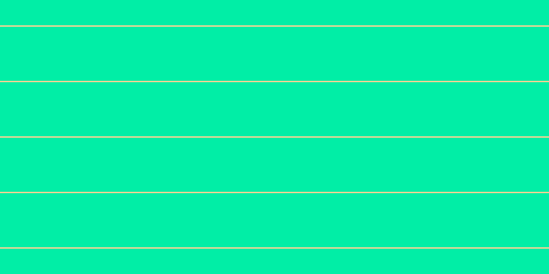 #01eea6, #fcd393 horizontal lines, two pixels wide, seventy-nine pixels apart