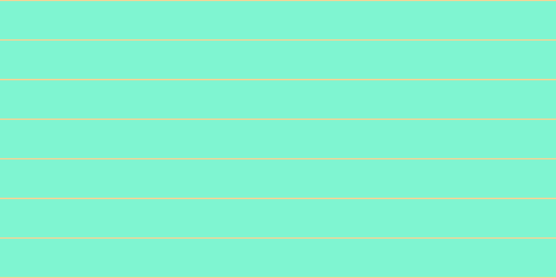 #01eea6 (50%), #fcd393 horizontal lines, two pixels wide, fifty-five pixels apart