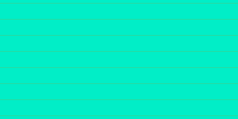 #01eec7, #36d393 horizontal lines, two pixels wide, fifty-two pixels apart