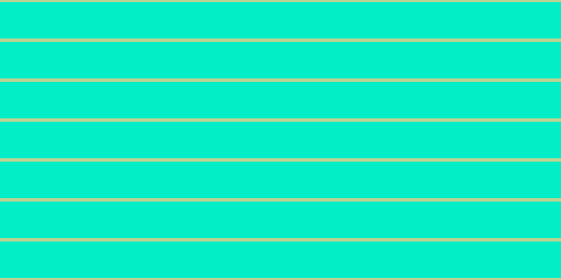 #01eec7, #bad393 horizontal lines, five pixels wide, fifty-two pixels apart