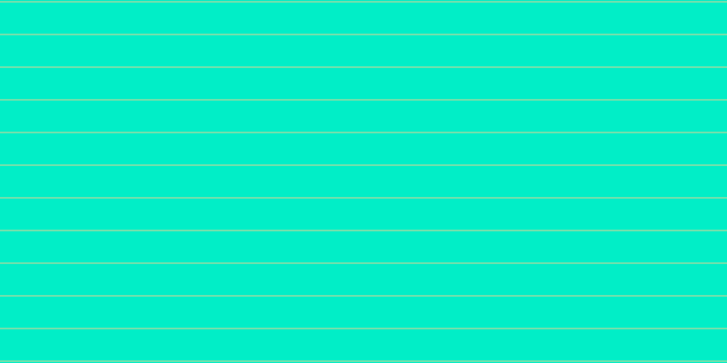 #01eec7, #dbd393 horizontal lines, one pixels wide, thirty-five pixels apart