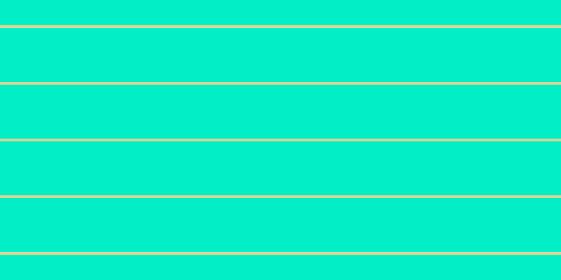#01eec7, #dbd393 horizontal lines, four pixels wide, seventy-seven pixels apart
