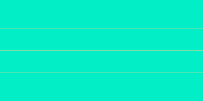 #01eec7, #dbd393 horizontal lines, one pixels wide, eighty-seven pixels apart