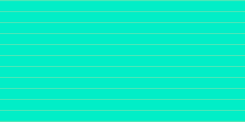 #01eec7, #fcd393 horizontal lines, one pixels wide, thirty-five pixels apart