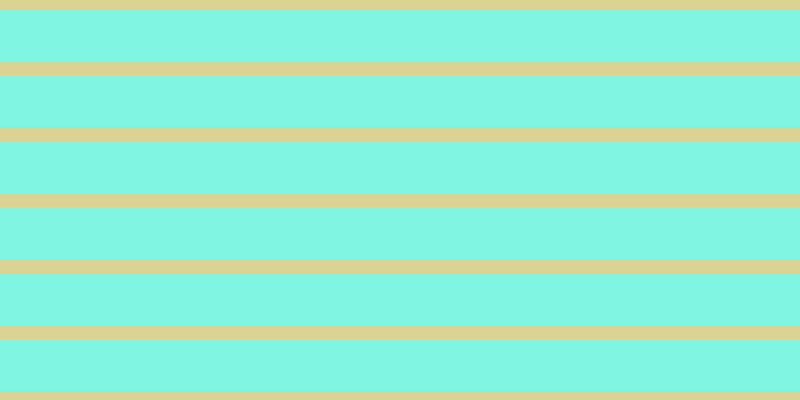 #01eec7 (50%), #dbd393 horizontal lines, fourteen pixels wide, fifty-two pixels apart