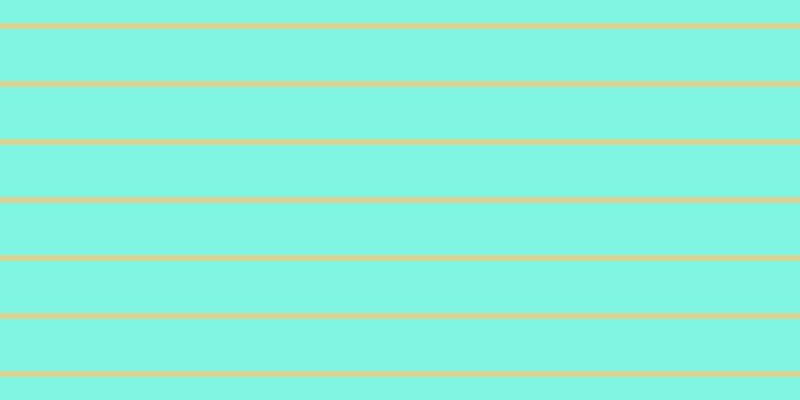 #01eec7 (50%), #dbd393 horizontal lines, six pixels wide, fifty-two pixels apart