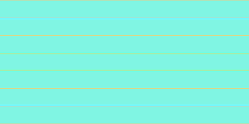 #01eec7 (50%), #dbd393 horizontal lines, two pixels wide, fifty-five pixels apart