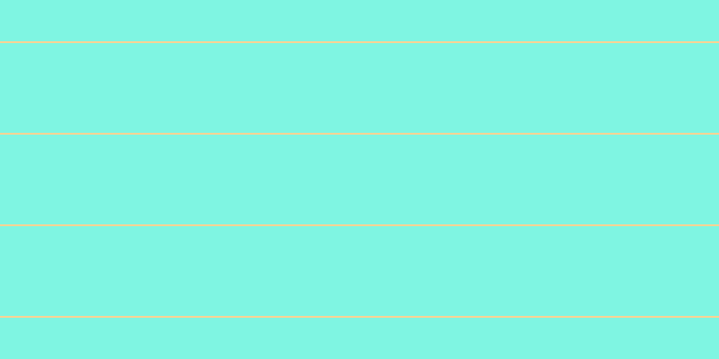#01eec7 (50%), #fcd393 horizontal lines, two pixels wide, one hundred pixels apart