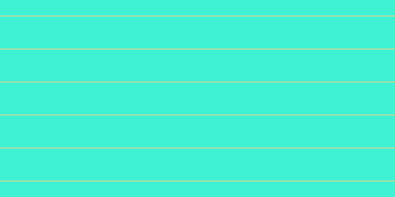 #01eec7 (75%), #dbd393 horizontal lines, two pixels wide, sixty-five pixels apart