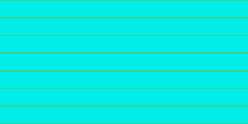 #01eee8, #36d393 horizontal lines, five pixels wide, fifty-two pixels apart