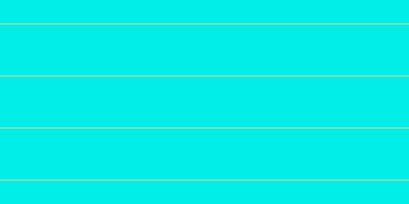 #01eee8, #dbd393 horizontal lines, two pixels wide, one hundred pixels apart
