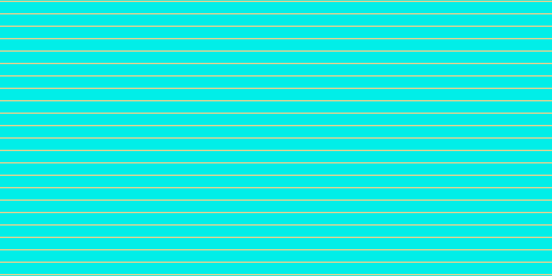 #01eee8, #dbd393 horizontal lines, two pixels wide, sixteen pixels apart