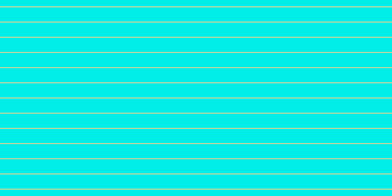 #01eee8, #dbd393 horizontal lines, two pixels wide, twenty-nine pixels apart