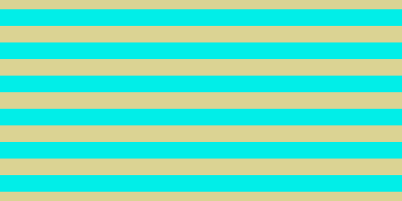 #01eee8, #dbd393 horizontal lines, thirty-three pixels wide, thirty-three pixels apart