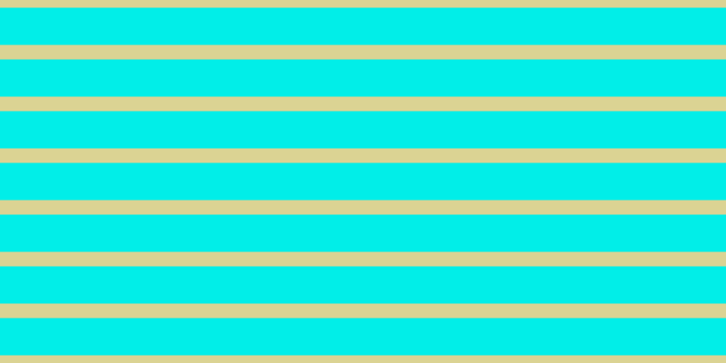 #01eee8, #dbd393 horizontal lines, sixteen pixels wide, forty-one pixels apart