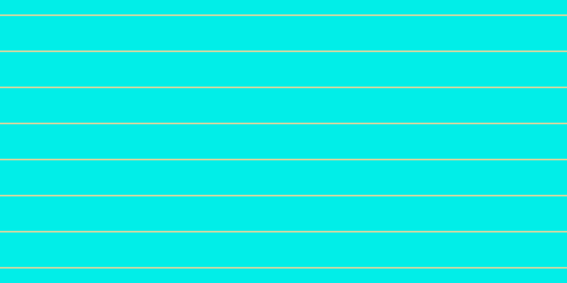 #01eee8, #fcd393 horizontal lines, two pixels wide, forty-nine pixels apart