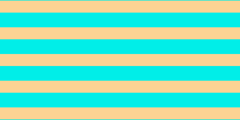 #01eee8, #fcd393 horizontal lines, forty pixels wide, forty-nine pixels apart