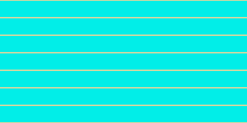 #01eee8, #fcd393 horizontal lines, four pixels wide, fifty-three pixels apart