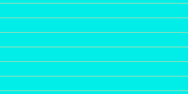 #01eee8, #fcd393 horizontal lines, two pixels wide, sixty pixels apart