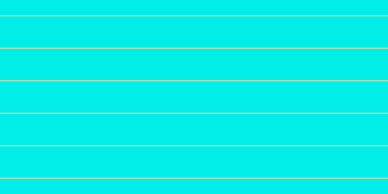 #01eee8, #fcd393 horizontal lines, two pixels wide, sixty-five pixels apart