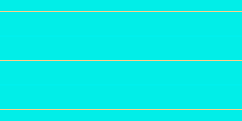 #01eee8, #fcd393 horizontal lines, two pixels wide, seventy-nine pixels apart