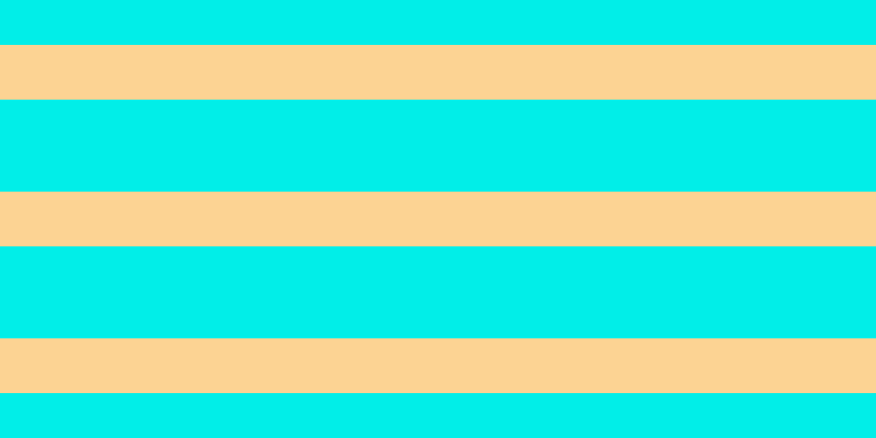#01eee8, #fcd393 horizontal lines, fifty pixels wide, eighty-four pixels apart
