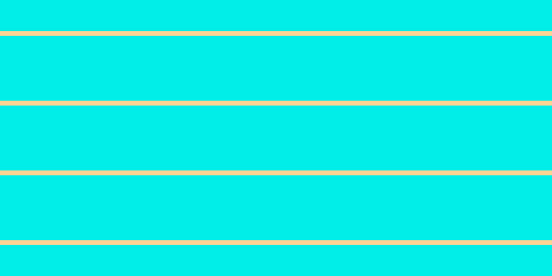 #01eee8, #fcd393 horizontal lines, seven pixels wide, ninety-four pixels apart
