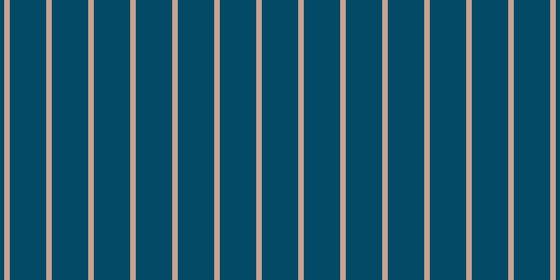 #034a67, #caa393 vertical lines, eight pixels wide, fifty-two pixels apart