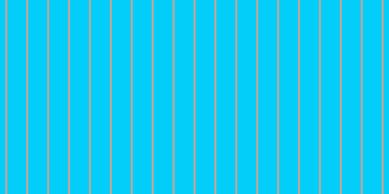 #03cefa, #caa393 vertical lines, four pixels wide, thirty-nine pixels apart