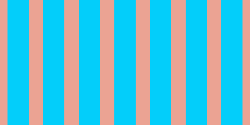 #03cefa, #eba393 vertical lines, forty-six pixels wide, sixty-eight pixels apart