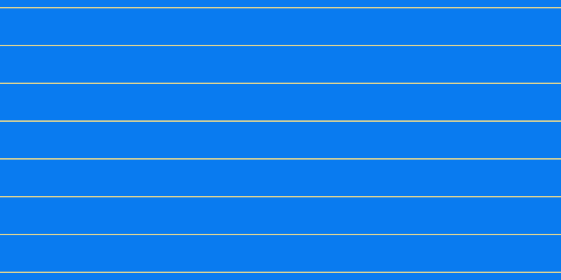 #097bf0, #dbd393 horizontal lines, two pixels wide, fifty-two pixels apart