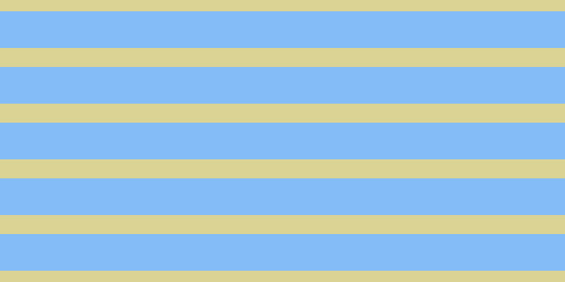 #097bf0 (50%), #dbd393 horizontal lines, twenty-seven pixels wide, fifty-two pixels apart
