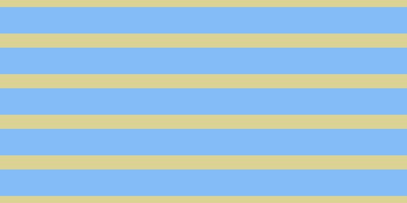 #097bf0 (50%), #dbd393 horizontal lines, twenty-eight pixels wide, fifty-two pixels apart