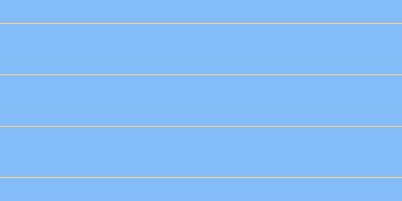 #097bf0 (50%), #fcd393 horizontal lines, two pixels wide, one hundred pixels apart