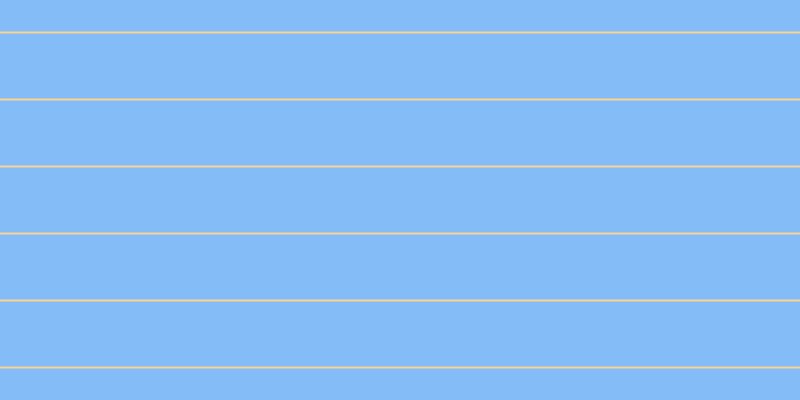 #097bf0 (50%), #fcd393 horizontal lines, two pixels wide, sixty-five pixels apart