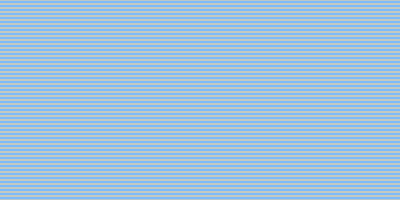 #097bf0 (50%), #fcd393 horizontal lines, two pixels wide, six pixels apart