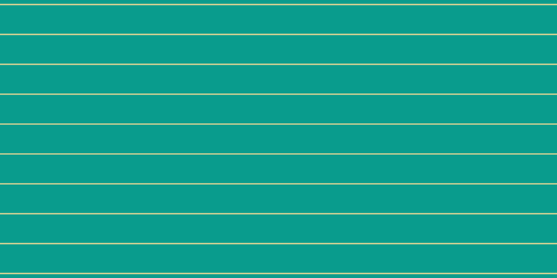 #099c8d, #dbd393 horizontal lines, two pixels wide, forty-one pixels apart