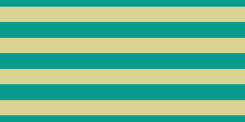 #099c8d, #dbd393 horizontal lines, fifty pixels wide, fifty-two pixels apart