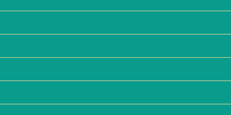 #099c8d, #dbd393 horizontal lines, two pixels wide, seventy-nine pixels apart