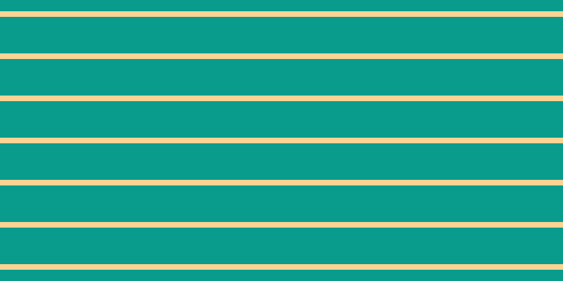#099c8d, #fcd393 horizontal lines, eight pixels wide, fifty-two pixels apart