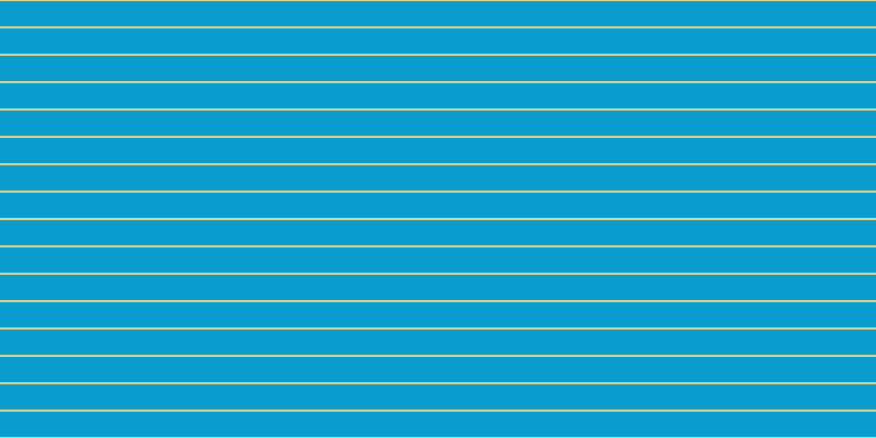 #099ccf, #dbd393 horizontal lines, two pixels wide, twenty-three pixels apart