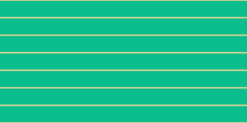 #09bd8d, #dbd393 horizontal lines, five pixels wide, fifty-two pixels apart