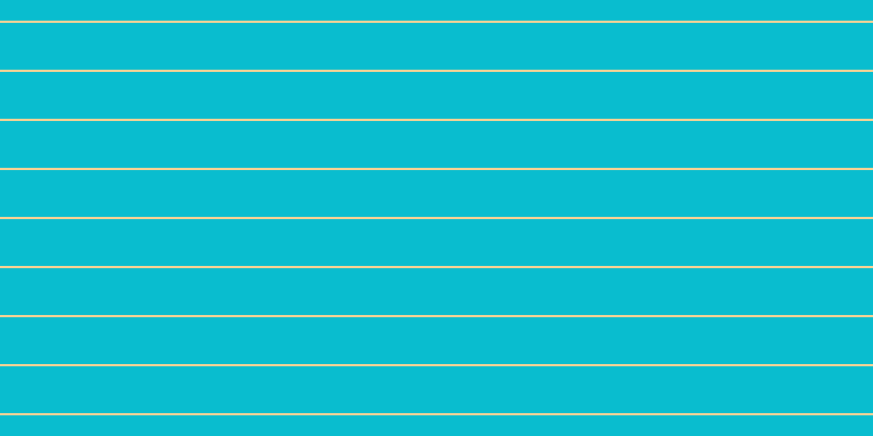 #09bdcf, #fcd393 horizontal lines, two pixels wide, forty-three pixels apart