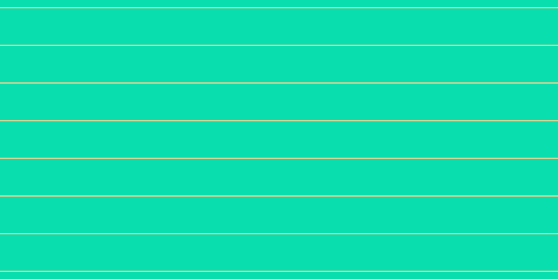 #09deae, #dbd393 horizontal lines, two pixels wide, fifty-two pixels apart