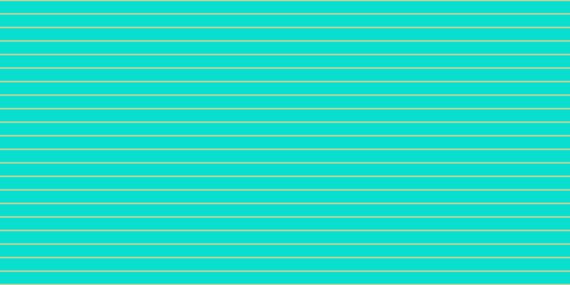 #09decf, #dbd393 horizontal lines, two pixels wide, seventeen pixels apart