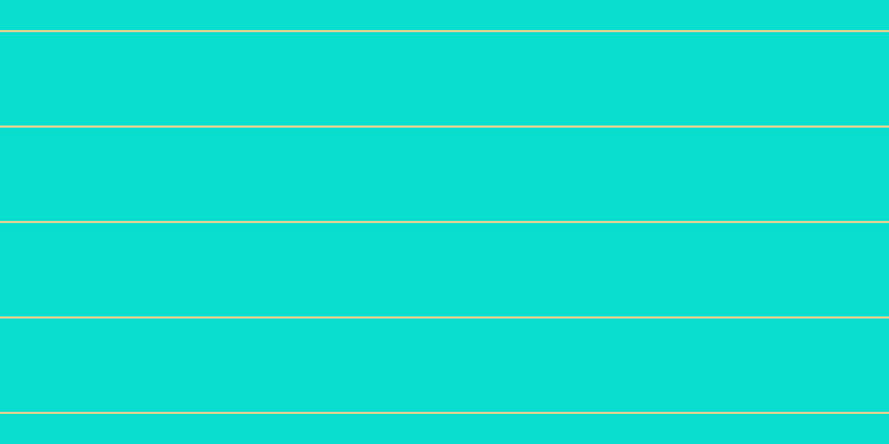 #09decf, #dbd393 horizontal lines, two pixels wide, eighty-four pixels apart