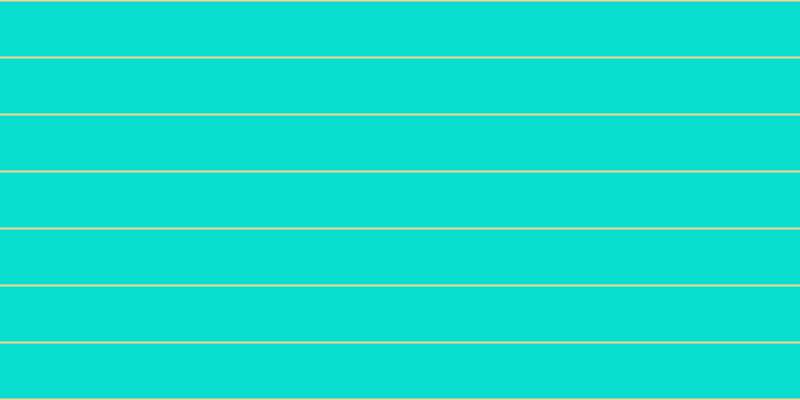 #09decf, #fcd393 horizontal lines, two pixels wide, fifty-five pixels apart