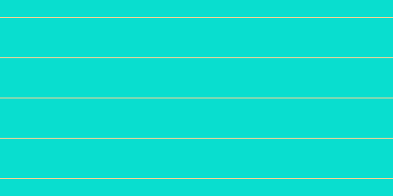#09decf, #fcd393 horizontal lines, two pixels wide, eighty pixels apart