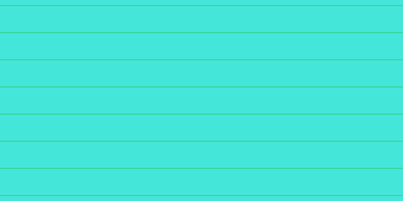 #09decf (75%), #36d393 horizontal lines, two pixels wide, fifty-two pixels apart