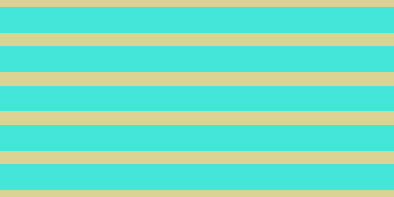 #09decf (75%), #dbd393 horizontal lines, twenty-eight pixels wide, fifty-two pixels apart